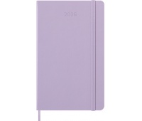 Kalendarz dzienny MOLESKINE 2026, 12M, L, twarda oprawa, 13x21cm, pastel lilac, Kalendarze, Zeszyty i bloki