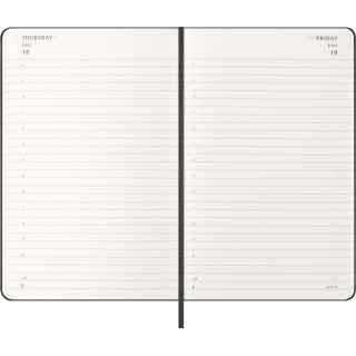 Kalendarz dzienny MOLESKINE 2026, 12M, L, twarda oprawa, 13x21cm, czarny, Kalendarze, Zeszyty i bloki