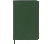 Kalendarz dzienny MOLESKINE 2026, 12M, P, miękka oprawa, 9x14cm, myrtle green, Kalendarze, Zeszyty i bloki