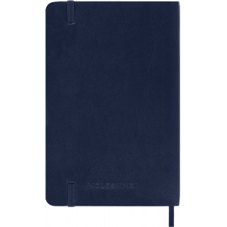 Kalendarz dzienny MOLESKINE 2026, 12M, P, miękka oprawa, 9x14cm, sapphire blue, Kalendarze, Zeszyty i bloki