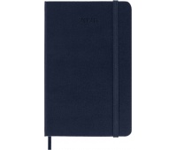 Kalendarz dzienny MOLESKINE 2026, 12M, P, twarda oprawa, 9x14cm, sapphire blue, Kalendarze, Zeszyty i bloki