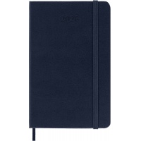 Daily planner MOLESKINE 2026, 12M, P, hard cover, 9x14cm, sapphire blue