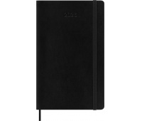 Kalendarz miesięczny MOLESKINE 2026, 12M, L, miękka oprawa, 13x21cm, czarny, Kalendarze, Zeszyty i bloki