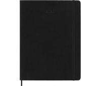 Kalendarz miesięczny MOLESKINE 2026, 12M, XL, miękka oprawa, 19x25cm, czarny, Kalendarze, Zeszyty i bloki
