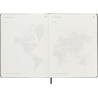 Kalendarz miesięczny MOLESKINE 2026, 12M, XL, twarda oprawa, 19x25cm, czarny, Kalendarze, Zeszyty i bloki