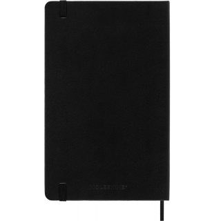 Kalendarz tygodniowy horyzontalny MOLESKINE 2025/26, 18M, L, twarda oprawa, 13x21cm, czarny, Kalendarze, Zeszyty i bloki
