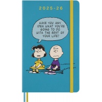 Weekly planner MOLESKINE 2025/26, 18M, L, hard cover, 13x21cm, limited edition, Peanuts Charlie&Lucy