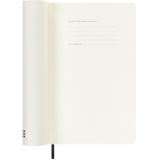 Kalendarz tygodniowy MOLESKINE 2025/26, 18M, L, miękka oprawa, 13x21cm, czarny, Kalendarze, Zeszyty i bloki