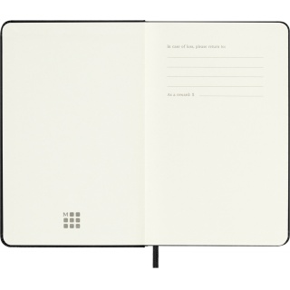 Kalendarz tygodniowy MOLESKINE 2025/26, 18M, P, twarda oprawa, 9x14cm, czarny, Kalendarze, Zeszyty i bloki