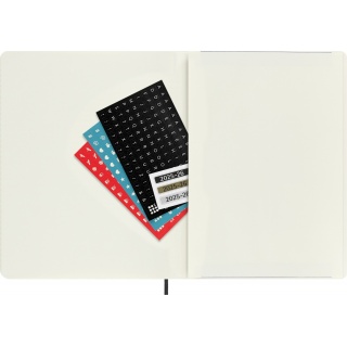 Kalendarz tygodniowy MOLESKINE 2025/26, 18M, XL, miękka oprawa, 19x25cm, czarny, Kalendarze, Zeszyty i bloki