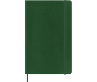 Kalendarz tygodniowy MOLESKINE 2026, 12M, L, miękka oprawa, 13x21cm, myrtle green, Kalendarze, Zeszyty i bloki