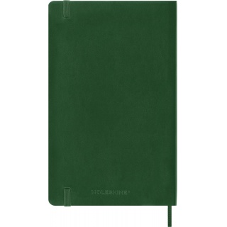 Kalendarz tygodniowy MOLESKINE 2026, 12M, L, miękka oprawa, 13x21cm, myrtle green, Kalendarze, Zeszyty i bloki
