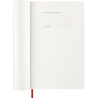 Kalendarz tygodniowy MOLESKINE 2026, 12M, L, miękka oprawa, 13x21cm, scarlet red, Kalendarze, Zeszyty i bloki