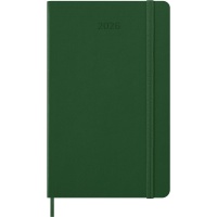 Weekly planner MOLESKINE 2026, 12M, L, hard cover, 13x21cm, myrtle green