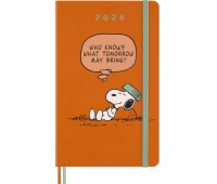 Kalendarz tygodniowy MOLESKINE 2026, 12M, L, twarda oprawa, 13x21cm, Peanuts Snoopy, Kalendarze, Zeszyty i bloki