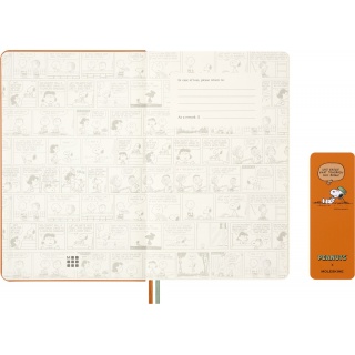 Kalendarz tygodniowy MOLESKINE 2026, 12M, L, twarda oprawa, 13x21cm, Peanuts Snoopy, Kalendarze, Zeszyty i bloki