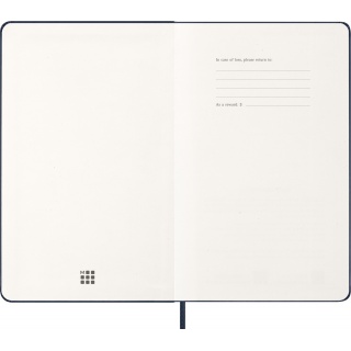 Kalendarz tygodniowy MOLESKINE 2026, 12M, L, twarda oprawa, 13x21cm, sapphire blue, Kalendarze, Zeszyty i bloki
