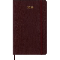 Weekly planner MOLESKINE 2026, 12M, L, synthetic snake leather, 13x21cm, limited edition, in box, bordeaux