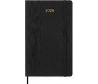 Kalendarz tygodniowy MOLESKINE 2026, 12M, L, synt. skóra węża, 13x21cm, edycja limitowana, w pudełku, czarny, Kalendarze, Zeszyty i bloki