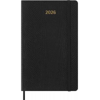 Weekly planner MOLESKINE 2026, 12M, L, synthetic snake leather, 13x21cm, limited edition, in box, black