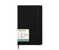 Kalendarz tygodniowy MOLESKINE 2026, 12M, L, twarda oprawa, 13x21cm, czarny, Kalendarze, Zeszyty i bloki