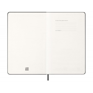 Kalendarz tygodniowy MOLESKINE 2026, 12M, L, twarda oprawa, 13x21cm, czarny, Kalendarze, Zeszyty i bloki