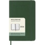 Kalendarz tygodniowy MOLESKINE 2026, 12M, P, miękka oprawa, 9x14cm, myrtle green, Kalendarze, Zeszyty i bloki