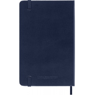 Kalendarz tygodniowy MOLESKINE 2026, 12M, P, twarda oprawa, 9x14cm, sapphire blue, Kalendarze, Zeszyty i bloki