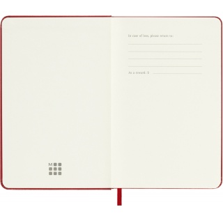 Kalendarz tygodniowy MOLESKINE 2026, 12M, P, twarda oprawa, 9x14cm, scarlet red, Kalendarze, Zeszyty i bloki