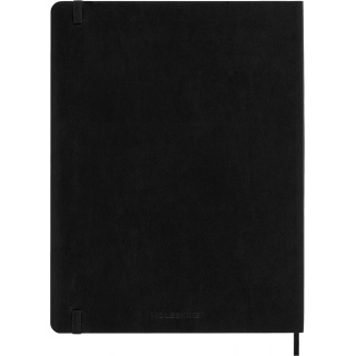 Kalendarz tygodniowy MOLESKINE 2026, 12M, XL, miękka oprawa, 19x25cm, czarny, Kalendarze, Zeszyty i bloki