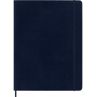 Weekly planner MOLESKINE 2026, 12M, XL, soft cover, 19x25cm, sapphire blue