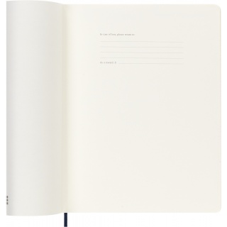 Kalendarz tygodniowy MOLESKINE 2026, 12M, XL, miękka oprawa, 19x25cm, sapphire blue, Kalendarze, Zeszyty i bloki