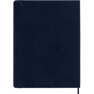 Kalendarz tygodniowy MOLESKINE 2026, 12M, XL, miękka oprawa, 19x25cm, sapphire blue, Kalendarze, Zeszyty i bloki