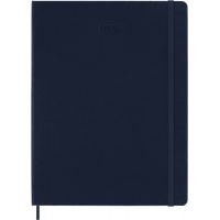 Weekly planner MOLESKINE 2026, 12M, XL, hard cover, 19x25cm, sapphire blue