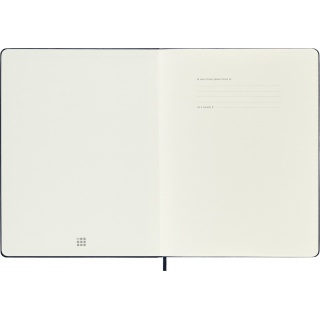 Kalendarz tygodniowy MOLESKINE 2026, 12M, XL, twarda oprawa, 19x25cm, sapphire blue, Kalendarze, Zeszyty i bloki
