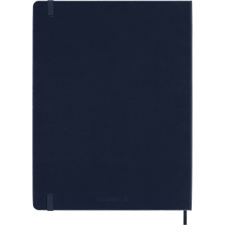Kalendarz tygodniowy MOLESKINE 2026, 12M, XL, twarda oprawa, 19x25cm, sapphire blue, Kalendarze, Zeszyty i bloki