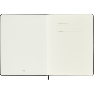 Kalendarz tygodniowy MOLESKINE 2026, 12M, XL, twarda oprawa, 19x25cm, czarny, Kalendarze, Zeszyty i bloki