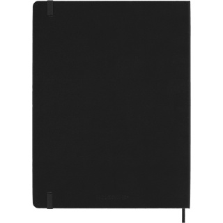 Kalendarz tygodniowy MOLESKINE 2026, 12M, XL, twarda oprawa, 19x25cm, czarny, Kalendarze, Zeszyty i bloki