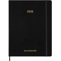 Weekly vertical planner MOLESKINE 2026, 15M, XXL, soft cover, 23,5x28cm, black