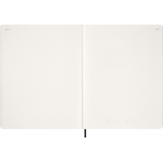 Kalendarz tygodniowy vertykalny MOLESKINE 2026, 15M, XXL, miękka oprawa, 23,5x28cm, czarny, Kalendarze, Zeszyty i bloki