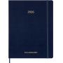 Kalendarz tygodniowy vertykalny MOLESKINE 2026, 15M, XXL, miękka oprawa, 23,5x28cm, sapphire blue, Kalendarze, Zeszyty i bloki