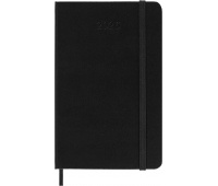 Kalendarz tygodniowy vertykalny MOLESKINE 2026, 12M, P, twarda oprawa, 9x14cm, czarny, Kalendarze, Zeszyty i bloki