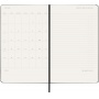 Kalendarz tygodniowy vertykalny MOLESKINE Pro 2026, 12M, L, twarda oprawa, 13x21cm, czarny, Kalendarze, Zeszyty i bloki