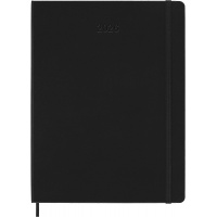 Kalendarz tygodniowy vertykalny MOLESKINE Pro 2026, 12M, XL, twarda oprawa, 19x25cm, czarny, Kalendarze, Zeszyty i bloki