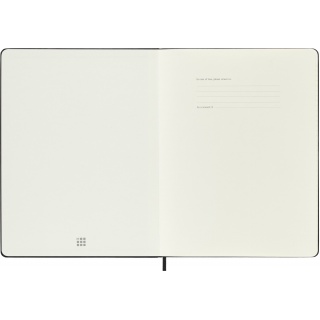 Kalendarz tygodniowy vertykalny MOLESKINE Pro 2026, 12M, XL, twarda oprawa, 19x25cm, czarny, Kalendarze, Zeszyty i bloki