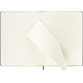 Kalendarz tygodniowy vertykalny MOLESKINE Pro 2026, 12M, XL, twarda oprawa, 19x25cm, czarny, Kalendarze, Zeszyty i bloki