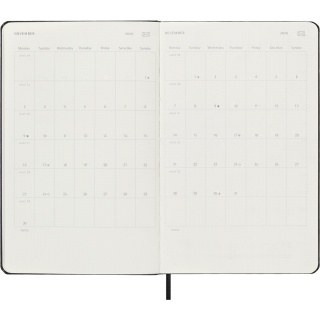Kalendarz tygodniowy MOLESKINE Smart 2026, 12M, L, twarda oprawa, 13x21cm, czarny, Kalendarze, Zeszyty i bloki