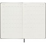 Kalendarz tygodniowy MOLESKINE Smart 2026, 12M, L, twarda oprawa, 13x21cm, czarny, Kalendarze, Zeszyty i bloki