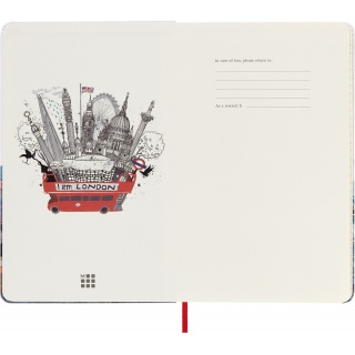 Notatnik MOLESKINE Londyn, L, 13x21cm, w linie, edycja limitowana, Notatniki, Zeszyty i bloki