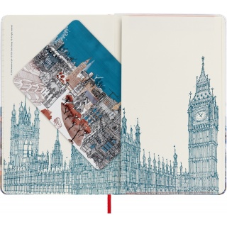 Notatnik MOLESKINE Londyn, L, 13x21cm, w linie, edycja limitowana, Notatniki, Zeszyty i bloki